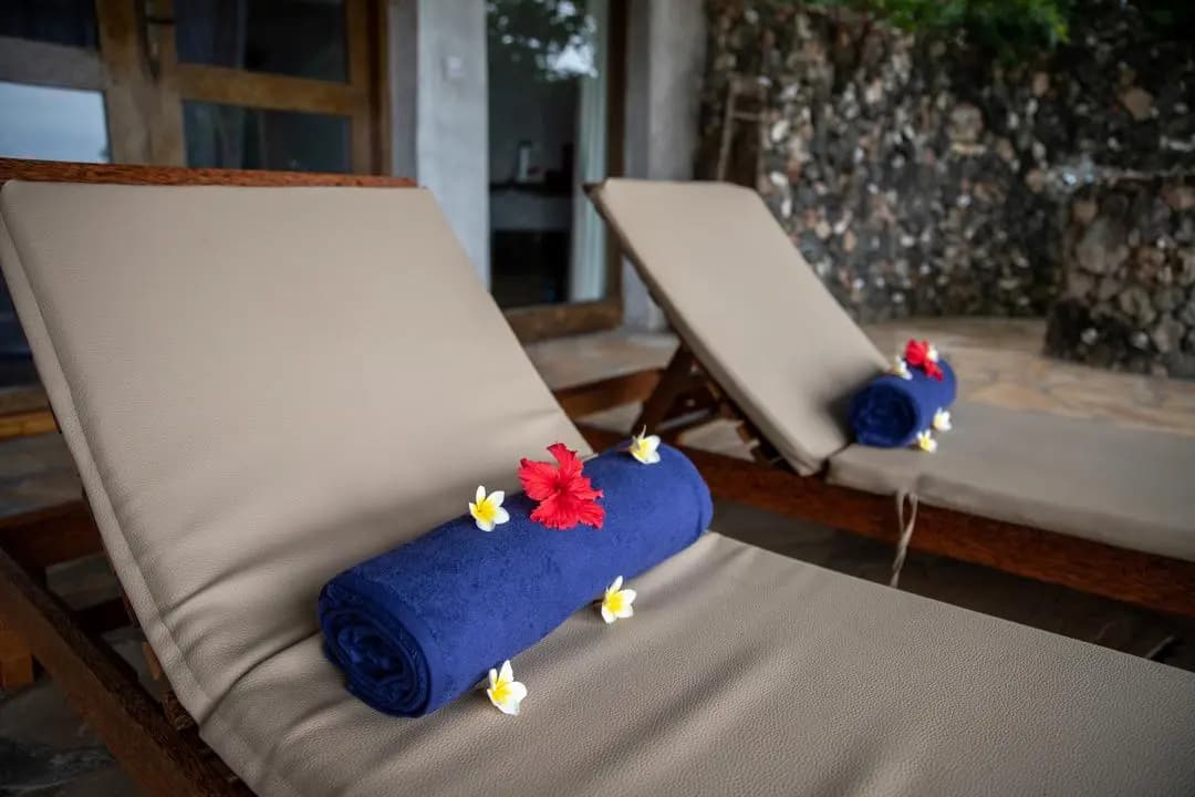 Duplex Bungalow Ocean View interior at Veridiana Hotel