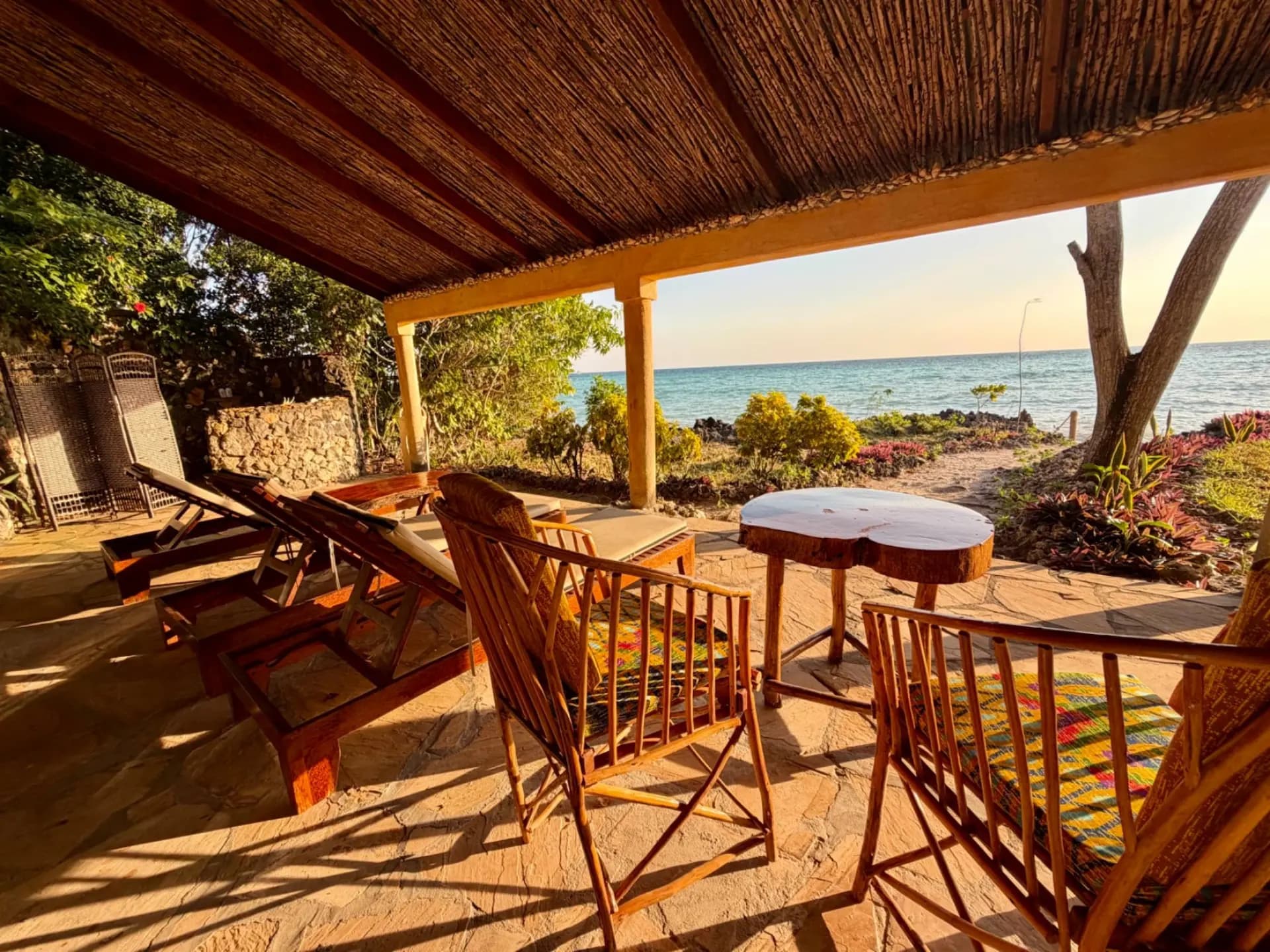 Duplex Bungalow Ocean View interior at Veridiana Hotel