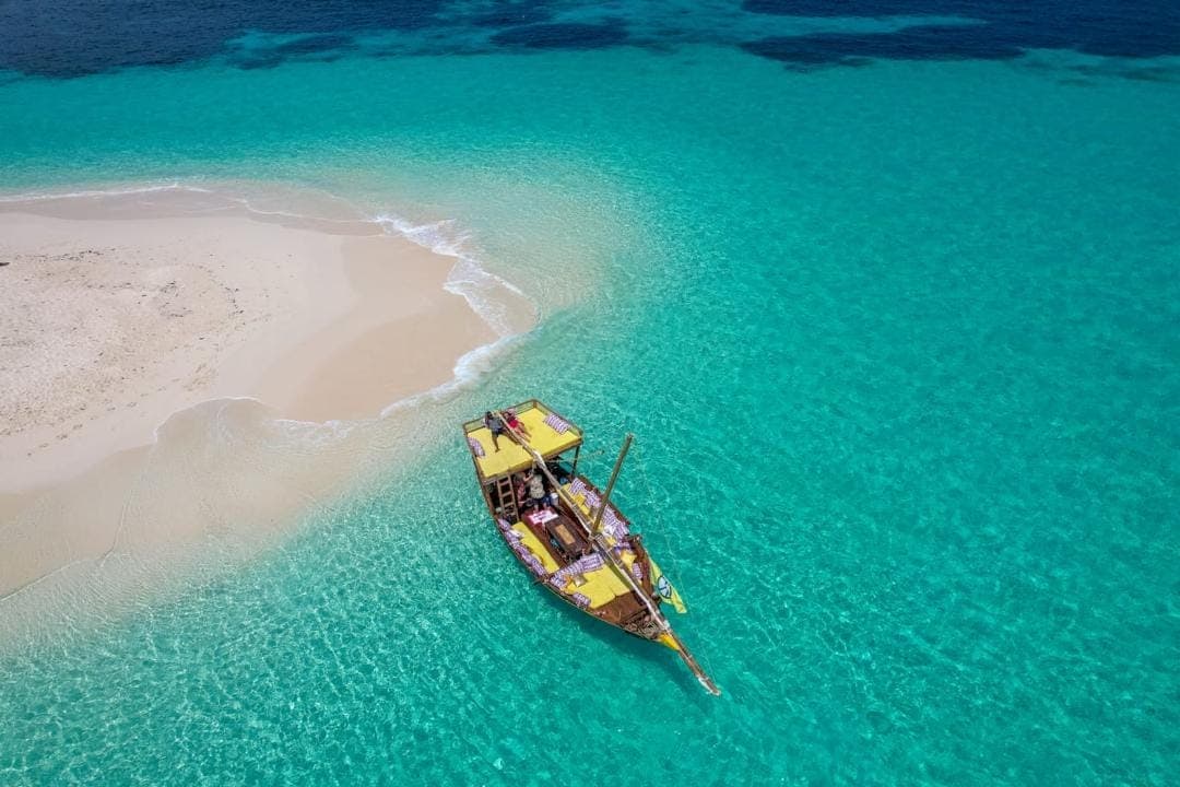 Traditional dhow boat excursion near Zanzibar